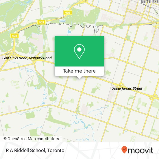 R A Riddell School map