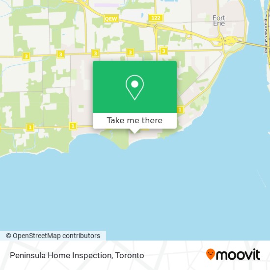Peninsula Home Inspection map