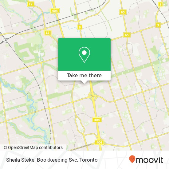 Sheila Stekel Bookkeeping Svc map