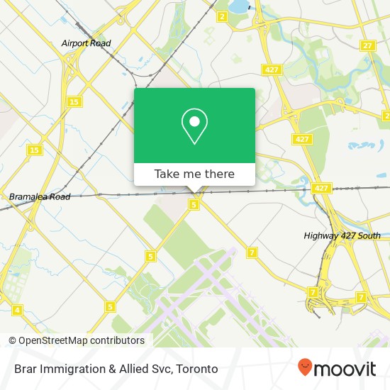 Brar Immigration & Allied Svc map