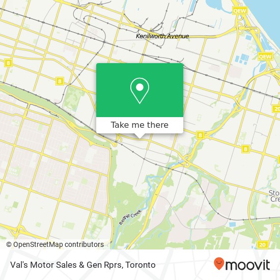 Val's Motor Sales & Gen Rprs map