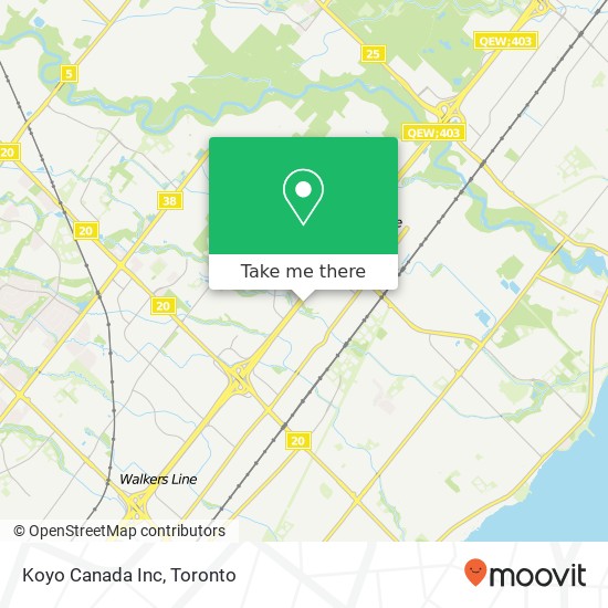 Koyo Canada Inc map