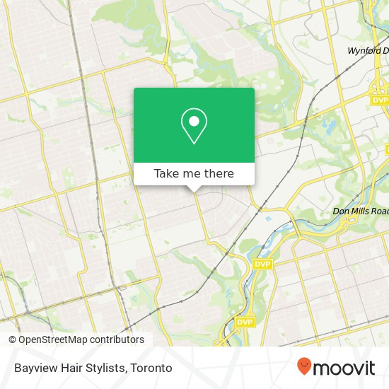 Bayview Hair Stylists map