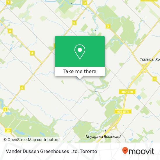 Vander Dussen Greenhouses Ltd map