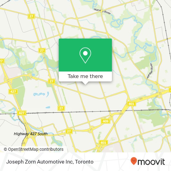 Joseph Zorn Automotive Inc map