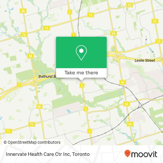 Innervate Health Care Ctr Inc map