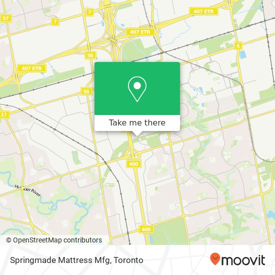 Springmade Mattress Mfg map