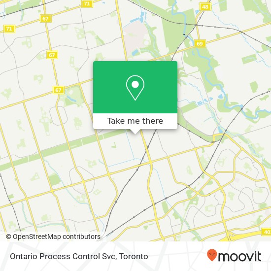 Ontario Process Control Svc map