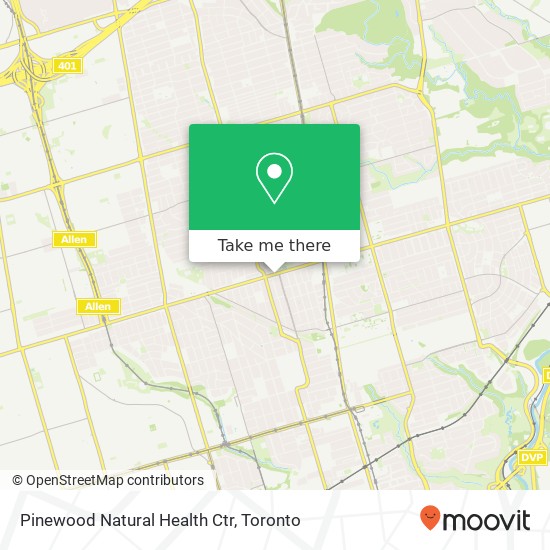 Pinewood Natural Health Ctr map