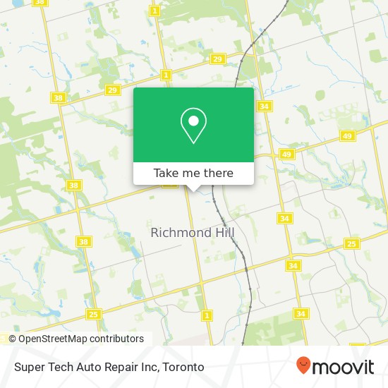 Super Tech Auto Repair Inc map