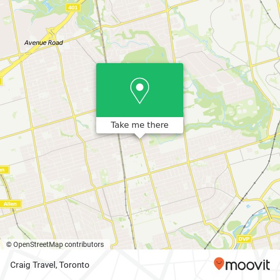 Craig Travel map