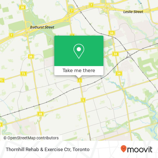 Thornhill Rehab & Exercise Ctr map