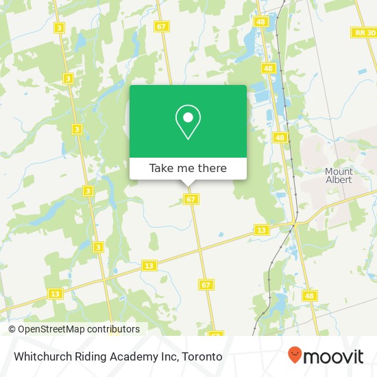 Whitchurch Riding Academy Inc map