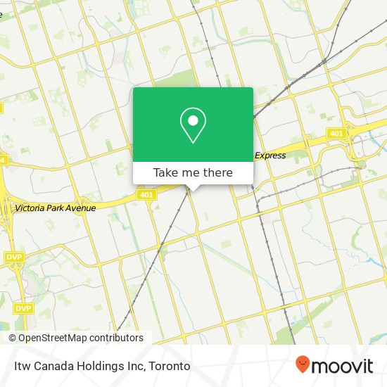 Itw Canada Holdings Inc map