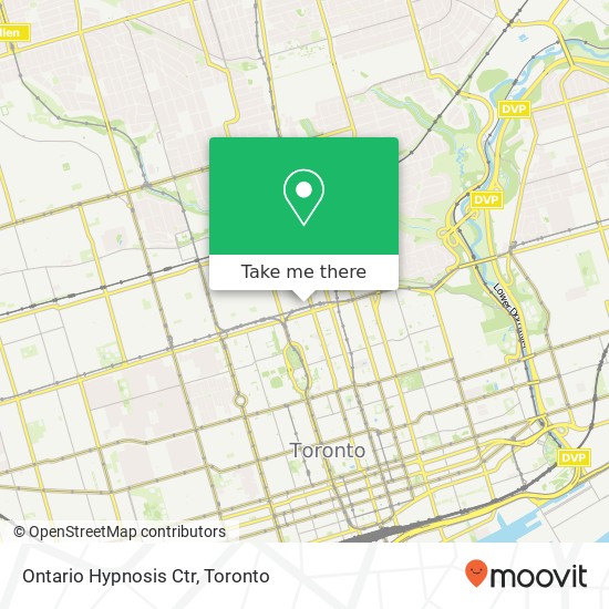 Ontario Hypnosis Ctr map