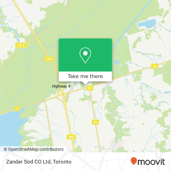 Zander Sod CO Ltd map