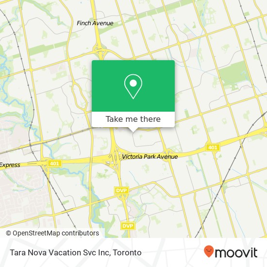 Tara Nova Vacation Svc Inc map