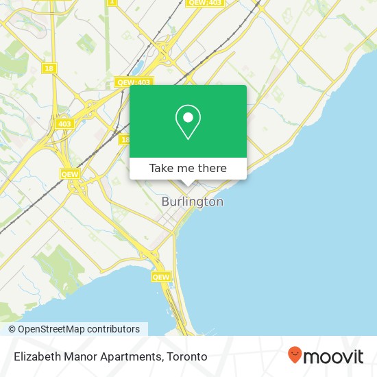 Elizabeth Manor Apartments map