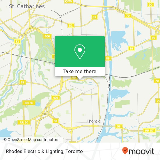 Rhodes Electric & Lighting map