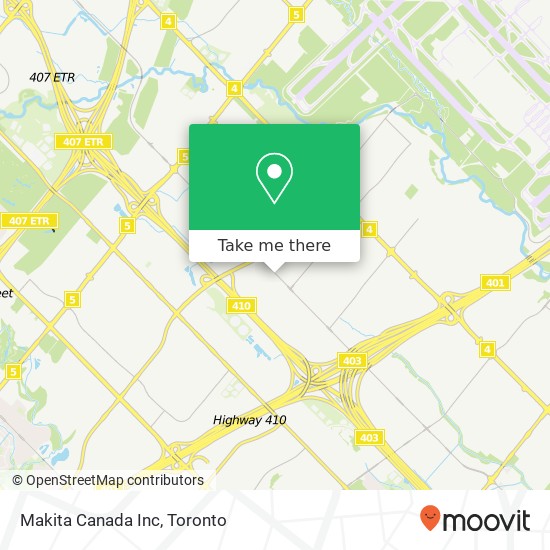 Makita Canada Inc map