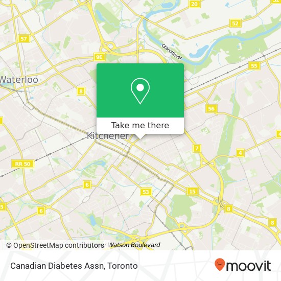 Canadian Diabetes Assn map