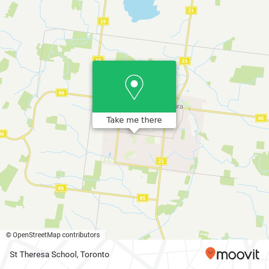 St Theresa School map