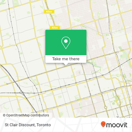 St Clair Discount map