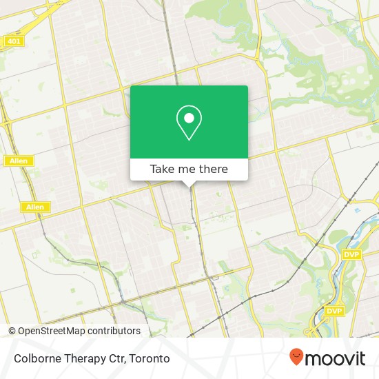 Colborne Therapy Ctr map