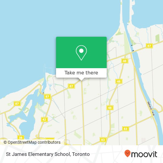 St James Elementary School map