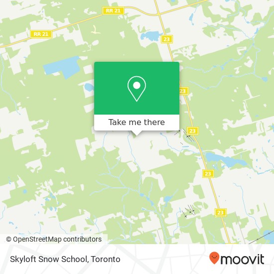 Skyloft Snow School map