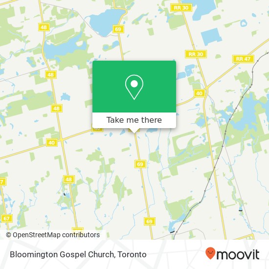 Bloomington Gospel Church map