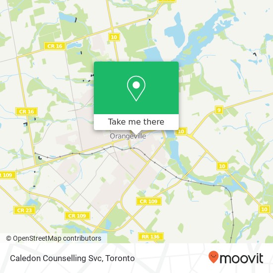 Caledon Counselling Svc map