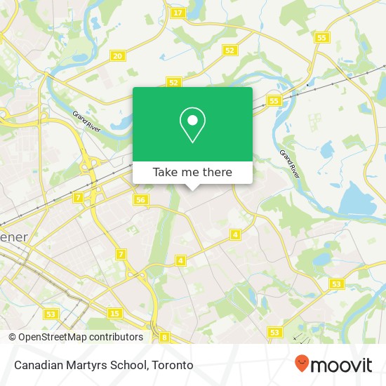 Canadian Martyrs School map