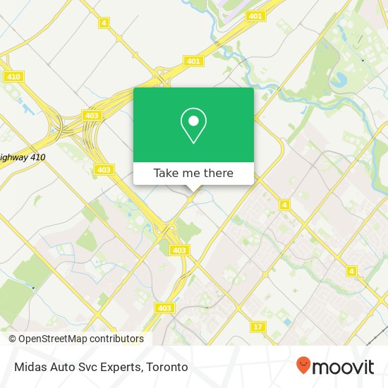 Midas Auto Svc Experts map