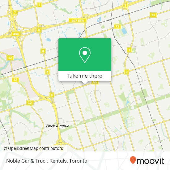 Noble Car & Truck Rentals map