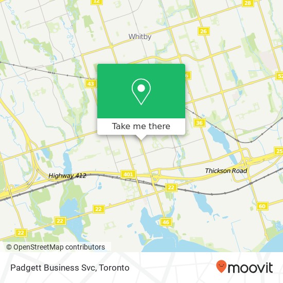 Padgett Business Svc map