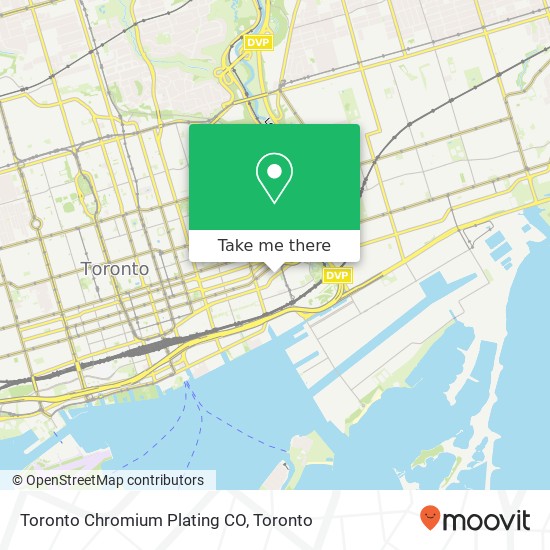 Toronto Chromium Plating CO map