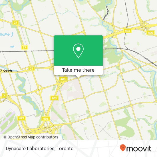 Dynacare Laboratories map