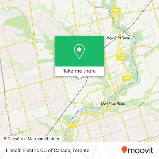 Lincoln Electric CO of Canada map