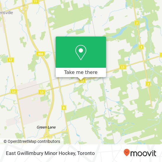 East Gwillimbury Minor Hockey map