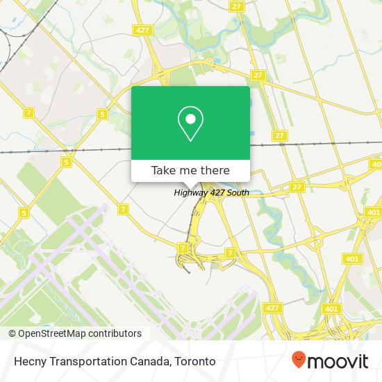 Hecny Transportation Canada map