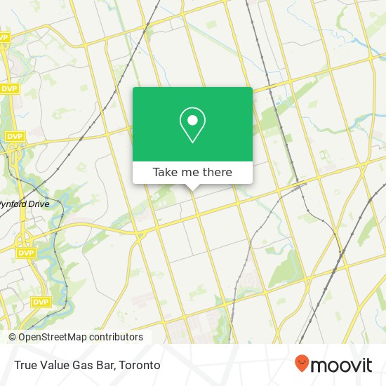 True Value Gas Bar map