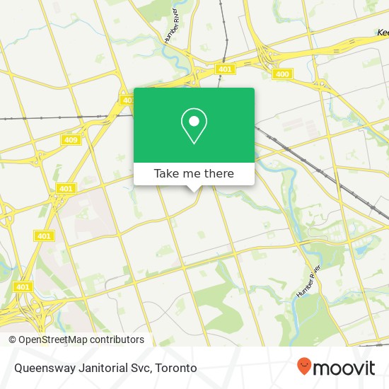 Queensway Janitorial Svc map