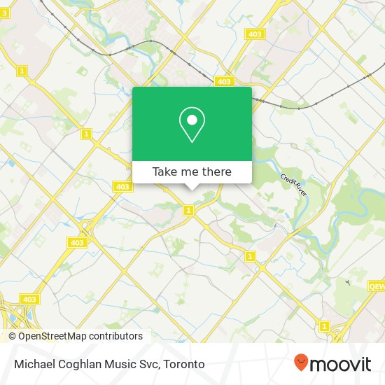 Michael Coghlan Music Svc map