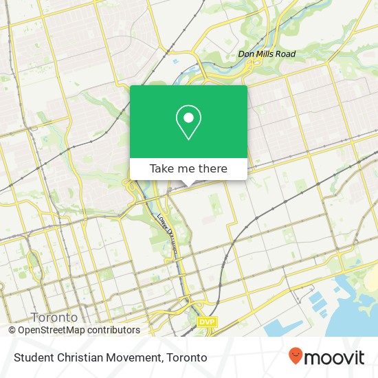 Student Christian Movement map