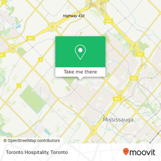 Toronto Hospitality map