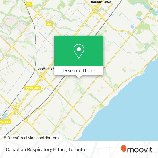 Canadian Respiratory Hlthcr map