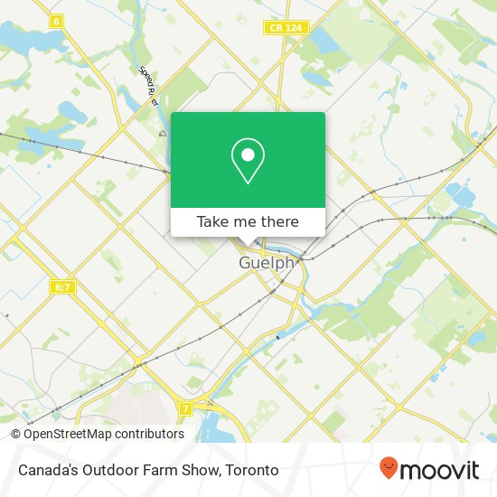 Canada's Outdoor Farm Show map