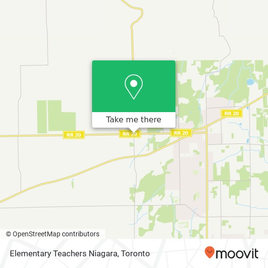 Elementary Teachers Niagara map