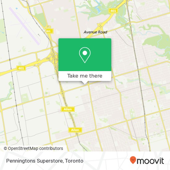 Penningtons Superstore map